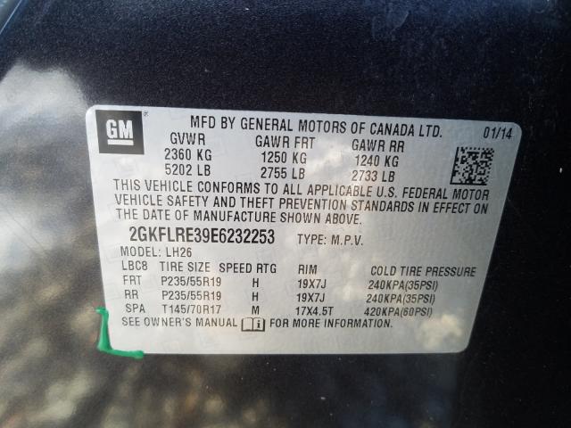 2014 GMC TERRAIN SL 2GKFLRE39E6232253