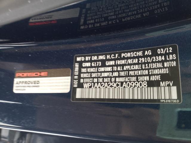 2012 PORSCHE CAYENNE WP1AA2A29CLA09908