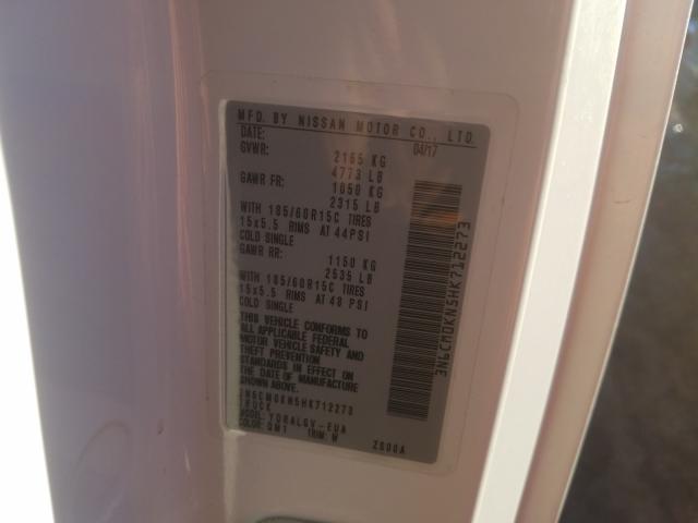 2017 NISSAN NV200 2.5S 3N6CM0KN5HK712273