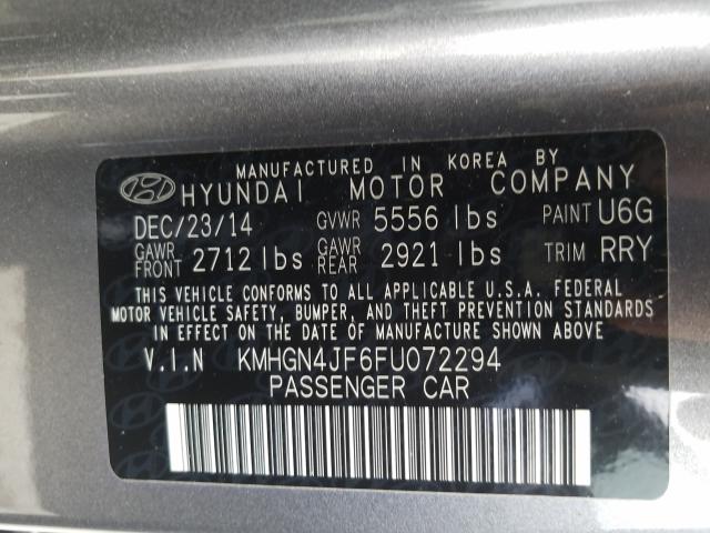 2015 HYUNDAI GENESIS 5. KMHGN4JF6FU072294