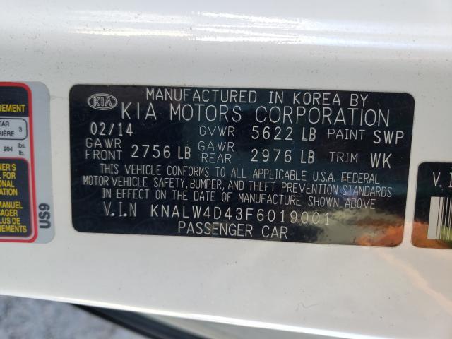 2015 KIA K900 KNALW4D43F6019001