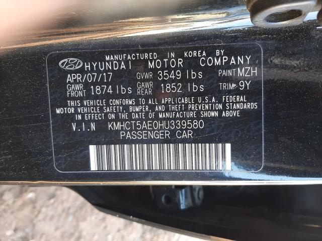 2017 HYUNDAI ACCENT SE KMHCT5AE0HU339580