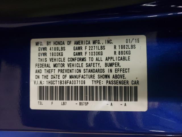 2015 HONDA ACCORD LX- 1HGCT1B38FA007106