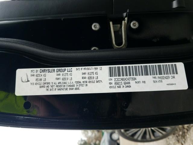 2012 CHRYSLER 300 S 2C3CCABGXCH273584
