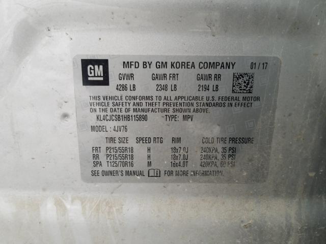 2017 BUICK ENCORE ESS KL4CJCSB1HB115890