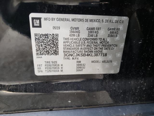 2019 CHEVROLET TRAX LS 3GNCJKSB4KL387718