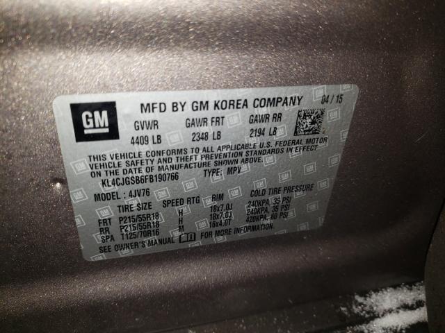 2015 BUICK ENCORE KL4CJGSB6FB190766