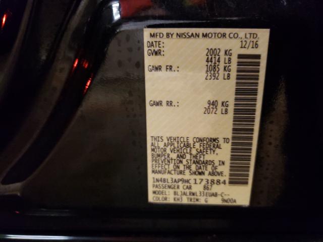 2017 NISSAN ALTIMA 3.5 1N4BL3AP9HC173884