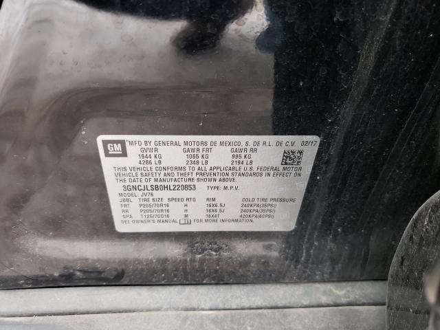 2017 CHEVROLET TRAX 1LT 3GNCJLSB0HL220853