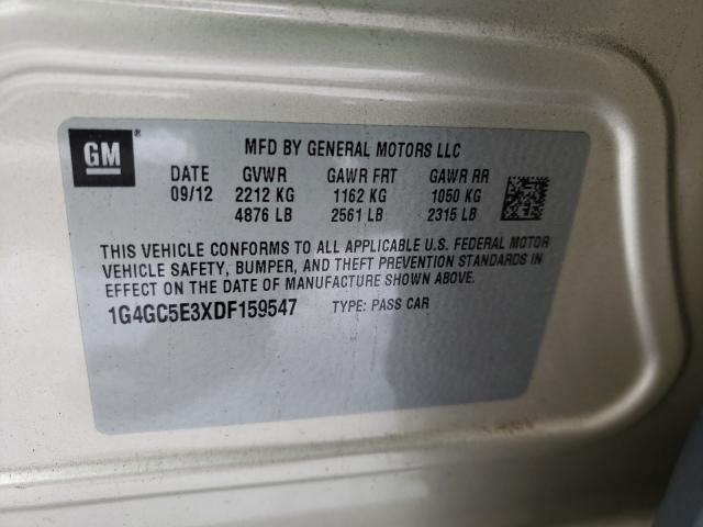 2013 BUICK LACROSSE 1G4GC5E3XDF159547