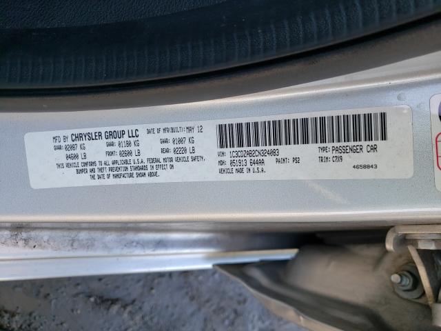 2012 DODGE AVENGER SE 1C3CDZAB2CN324083