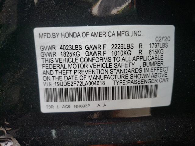 2020 ACURA ILX PREMIU 19UDE2F72LA004618