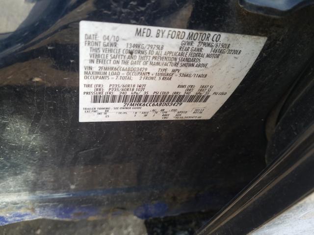 2010 FORD FLEX SEL 2FMHK6CC6ABD03429