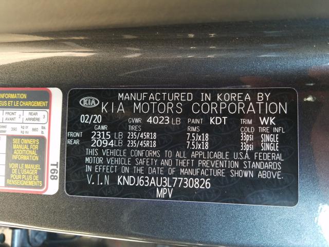 2020 KIA SOUL GT LI KNDJ63AU3L7730826