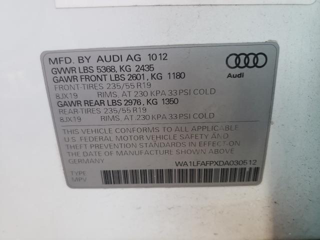 2013 AUDI Q5 PREMIUM WA1LFAFPXDA030512