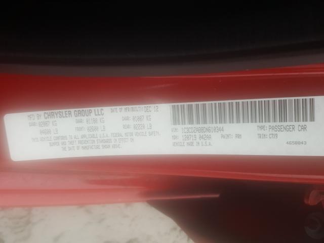 2013 DODGE AVENGER SE 1C3CDZAB8DN610344