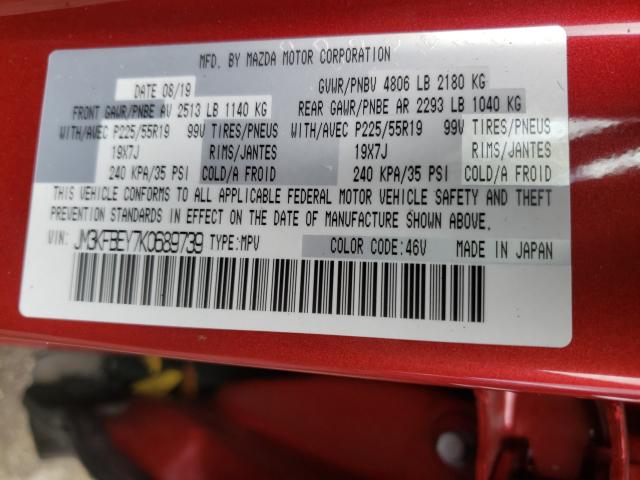 2019 MAZDA CX-5 SIGNA - JM3KFBEY7K0689739