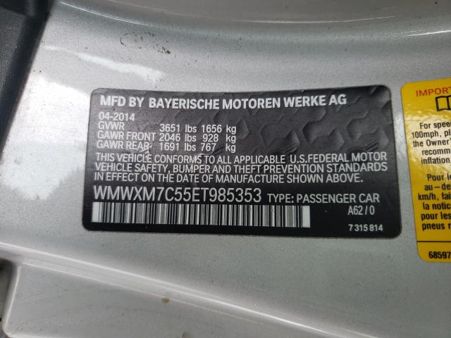 2014 MINI COOPER S WMWXM7C55ET985353