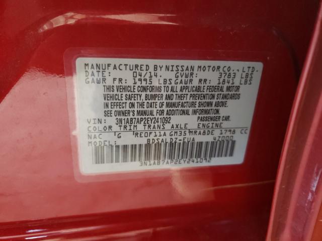 2014 NISSAN SENTRA 3N1AB7AP2EY241092