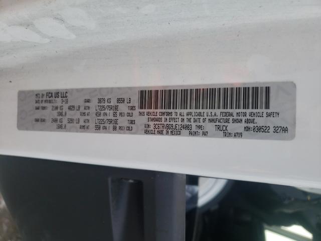 2018 RAM PROMASTER 3C6TRVBG9JE124083