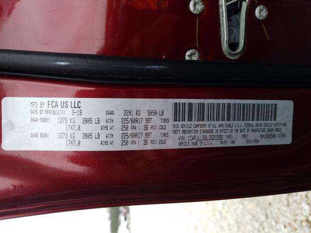 2020 JEEP CHEROKEE L 1C4PJLLB3LD521592
