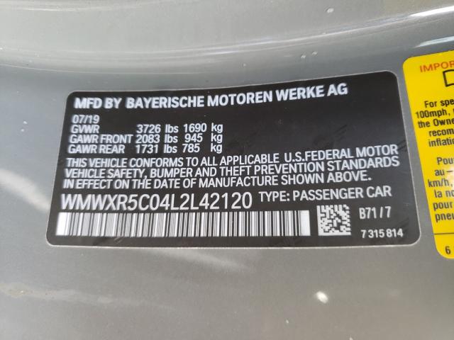 2020 MINI COOPER S WMWXR5C04L2L42120