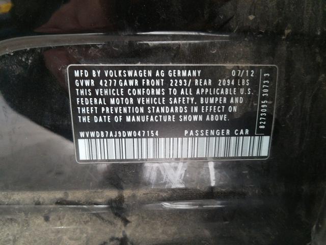 2013 VOLKSWAGEN GOLF WVWDB7AJ9DW047154