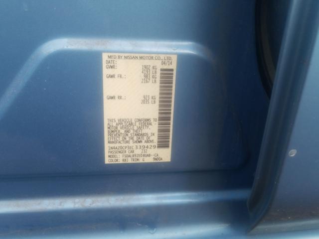 2014 NISSAN LEAF S 1N4AZ0CP3EC339429