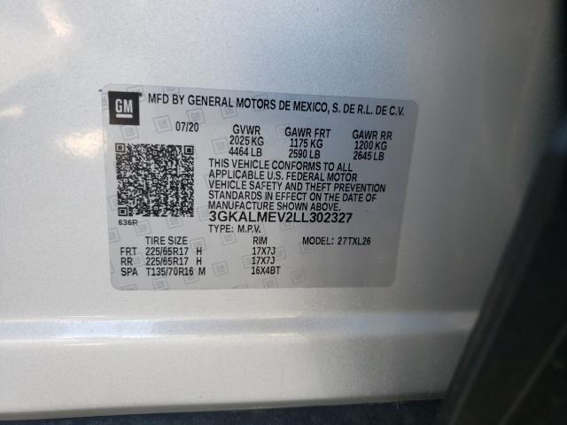 2020 GMC TERRAIN SL 3GKALMEV2LL302327