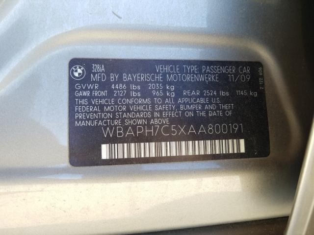 2010 BMW 328 I WBAPH7C5XAA800191