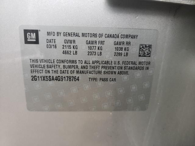 2016 CHEVROLET IMPALA LS 2G11X5SA4G9178764