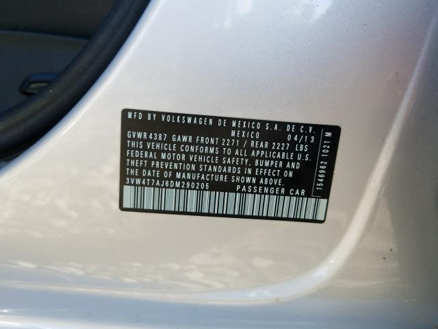 2013 VOLKSWAGEN JETTA GLI 3VW4T7AJ6DM290205