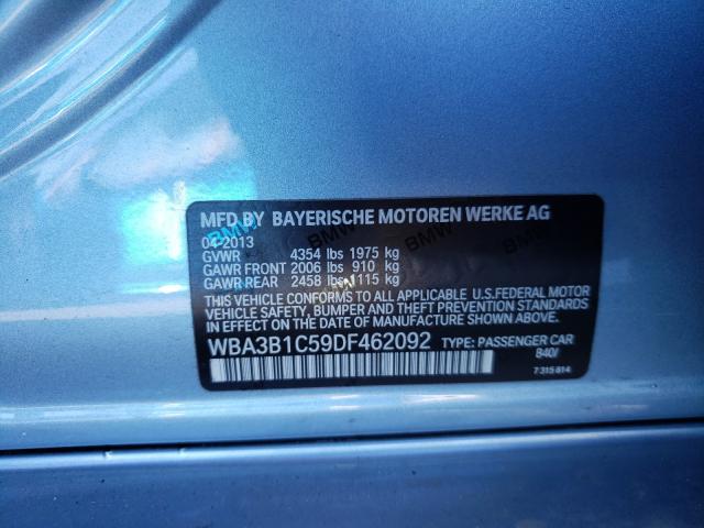 2013 BMW 320 I WBA3B1C59DF462092