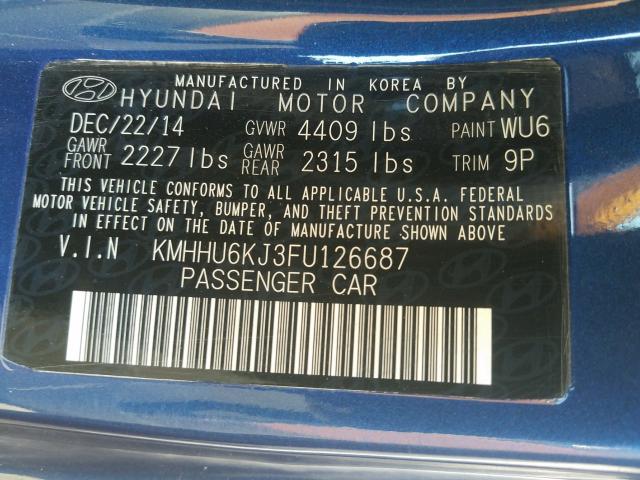 2015 HYUNDAI GENESIS CO KMHHU6KJ3FU126687