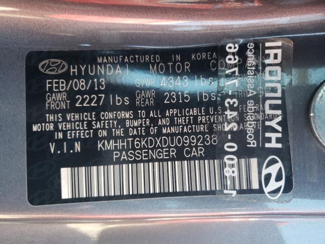 2013 HYUNDAI GENESIS KMHHT6KDXDU099238