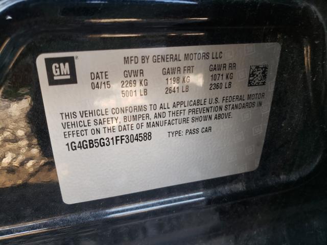 2015 BUICK LACROSSE 1G4GB5G31FF304588