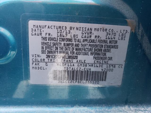 2014 NISSAN VERSA NOTE 3N1CE2CP8EL385520