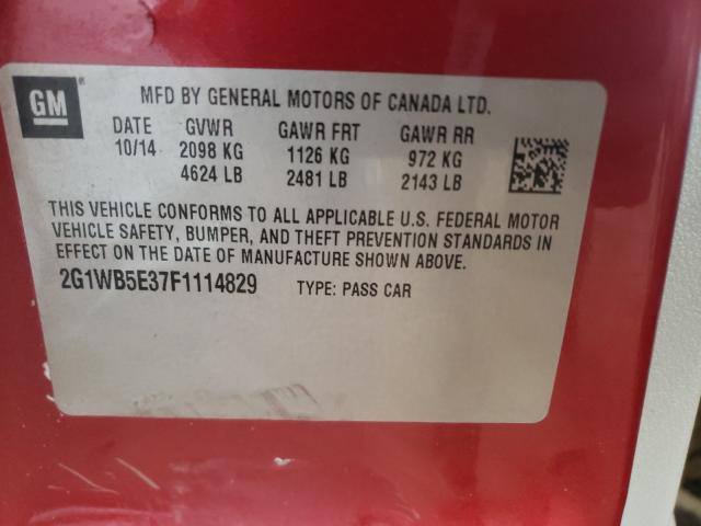 2015 CHEVROLET IMPALA LIM 2G1WB5E37F1114829