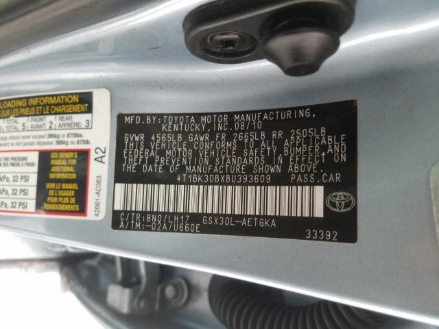 2011 TOYOTA AVALON BAS 4T1BK3DBXBU393609