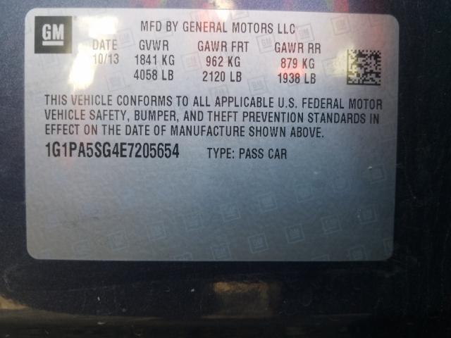 2014 CHEVROLET CRUZE LS 1G1PA5SG4E7205654