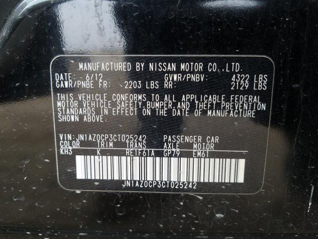 2012 NISSAN LEAF SV JN1AZ0CP3CT025242
