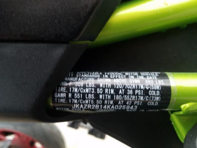 2019 KAWASAKI ZR900 JKAZR2B14KA025943