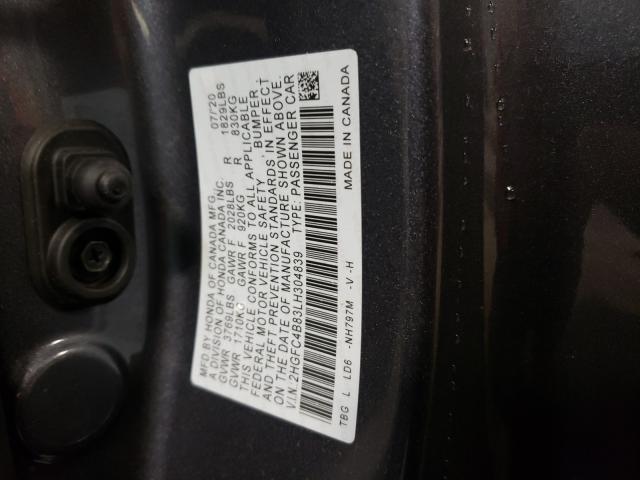 2020 HONDA CIVIC SPOR 2HGFC4B83LH304839