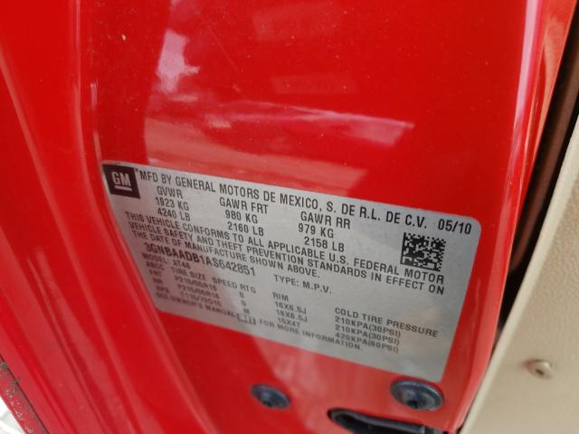 2010 CHEVROLET HHR LS 3GNBAADB1AS642851