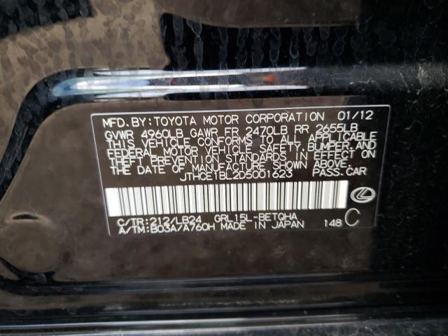 2013 LEXUS GS 350 JTHCE1BL2D5001623