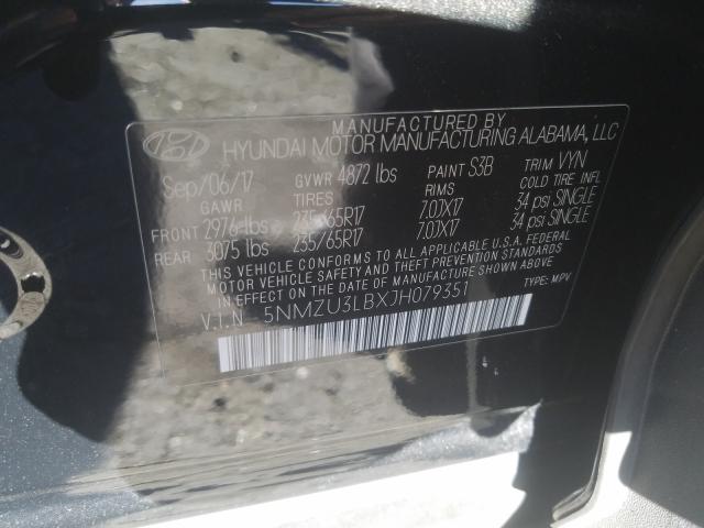 2018 HYUNDAI SANTA FE S - 5NMZU3LBXJH079351
