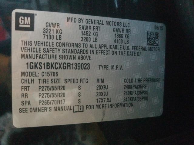 2016 GMC YUKON SLT 1GKS1BKCXGR139023