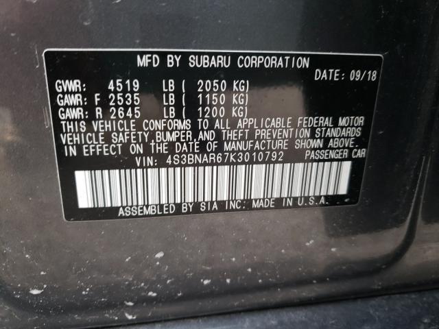 2019 SUBARU LEGACY SPO 4S3BNAR67K3010792