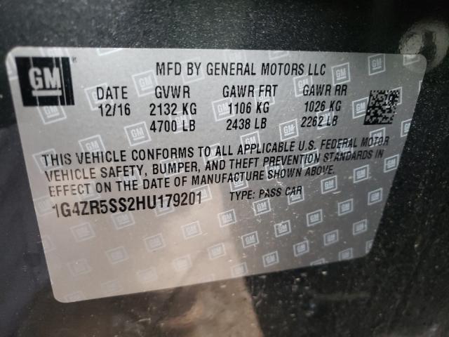2017 BUICK LACROSSE P 1G4ZR5SS2HU179201
