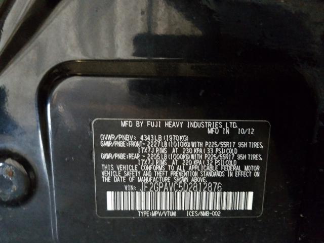 2013 SUBARU XV CROSSTR JF2GPAVC5D2812876